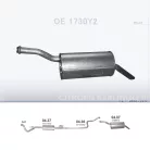 POLMO 04.07 - Kipufogó hátsó dob CITROEN BERLINGO 1.6 (2008-2012)