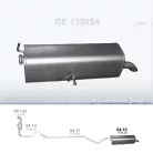 POLMO 04.10 - Kipufogó hátsó dob CITROEN C4 1.6 D (2007-2013)