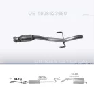 Kipufogó középső cső 1.2 VTi Citroen C3 / C4 Cactus / Opel Crossland / Peugeot 208/2008