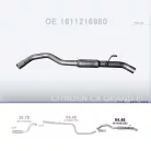 POLMO 04.46 - Kipufogó hátsó dob CITROEN C4 1.6 D (2014-2020)