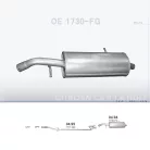 POLMO 04.94 - Kipufogó hátsó dob CITROEN C3 1.4 D (2009-2016)