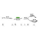 Polmo 05.74 – Opel Antara / Chevrolet Captiva 2.2D Középső kipufogó dob