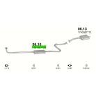 Polmo 06.10 – DAIHATSU Charade Középső kipufogó dob