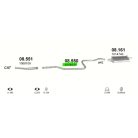 Polmo 08.550 – Ford Fiesta / Mazda 121 Középső kipufogó cső