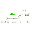 Polmo 12.31 – MAZDA 121 1.3 Középső kipufogó dob