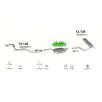   POLMO 13.121 - Kipufogó közép dob MERCEDES 300 - T124 3.0 D (1985-1993)