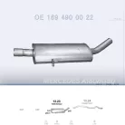 POLMO 13.23 - Kipufogó közép dob MERCEDES A160 - W169 2.0 D (2004-2012)