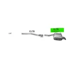 POLMO 13.79 - Kipufogó hátsó dob MERCEDES C220 - CL203 2.1 (2000-2004)