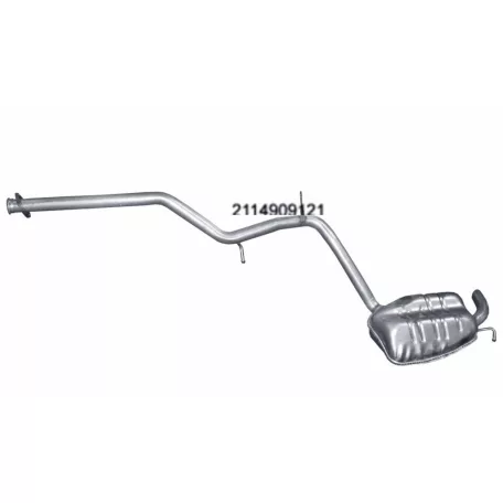 POLMO 13.81 - Kipufogó hátsó dob MERCEDES E280 - W211 2.7 D, 3.0 D, 3.2 D (2002-2009)
