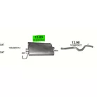 POLMO 13.89 - Kipufogó hátsó dob MERCEDES ML270 - W163 2.7 D (1999-2005)