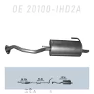 POLMO 15.34 - Kipufogó hátsó dob NISSAN MICRA 1.2 (2010-2016)