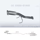 POLMO 15.79 - Kipufogó gyűjtő cső NISSAN JUKE 1.2 (2014-2018)