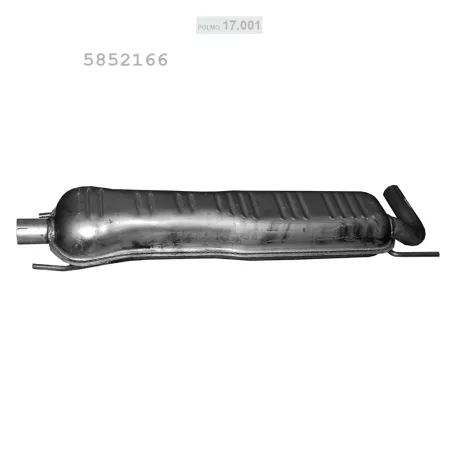 POLMO 17.001 - Kipufogó közép dob OPEL ZAFIRA 1.6 (2001-2005)