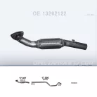 POLMO 17.007 - Kipufogó gyűjtő cső OPEL ZAFIRA 1.7 D (2007-2015)