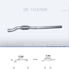 POLMO 17.529 - Kipufogó összekötő cső OPEL CORSA 1.3 D (2003-2010)