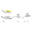 Polmo 17.601 – Opel Omega B Kipufogó javító kipufogódob