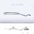 POLMO 17.64 - Kipufogó közép dob OPEL ASTRA 1.9 D (2004-2019)