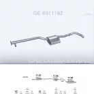 POLMO 17.98 - Kipufogó közép dob OPEL CALIBRA 2.0 (1988-1997)