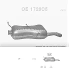POLMO 19.57 - Kipufogó hátsó dob PEUGEOT 306 1.8, 2.0 (1997-2003)