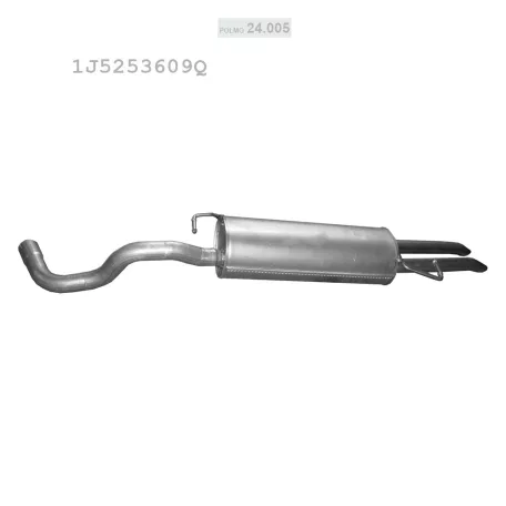 POLMO 24.005 - Kipufogó hátsó dob SEAT TOLEDO 1.9 D (1996-2010)