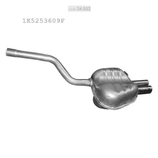 Polmo 24.032 kipufogó - Skoda Octavia II 2.0 FSi