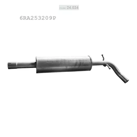 POLMO 24.034 - Kipufogó közép dob Seat Toledo / Skoda Rapid 1.0 TSi