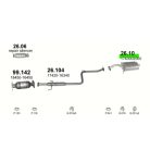 Polmo 26.10 – TOYOTA Corolla 1.3 / 1.6 HB Kipufogó hátsó dob