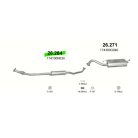 Polmo 26.264 – TOYOTA Corolla Középső kipufogó dob