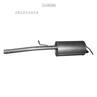   POLMO 30.004 - Kipufogó hátsó dob VW CADDY III 1.6 (2007-2015)