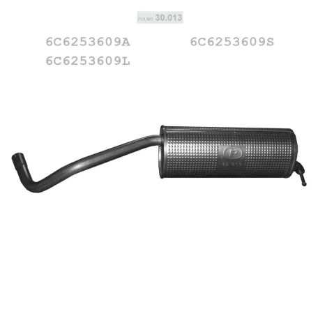 Kipufogó hátsó dob - SEAT IBIZA / SKODA FABIA / VW JETTA / POLO 1.0i (2014-2021)