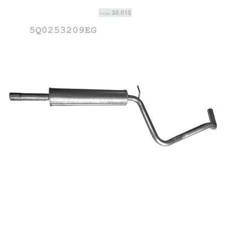 Középső Kipufogó - 1.0 TSi / TFSi / 2015-2020 / Audi A3 / Seat Ateca / Leon / Skoda Karoq / VW Golf VII
