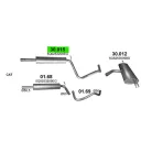 Középső Kipufogó - 1.0 TSi / TFSi / 2015-2020 / Audi A3 / Seat Ateca / Leon / Skoda Karoq / VW Golf VII