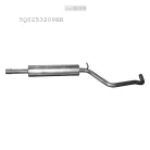 POLMO 30.019 - Kipufogó közép dob VW GOLF 1.4 (2012-2020)
