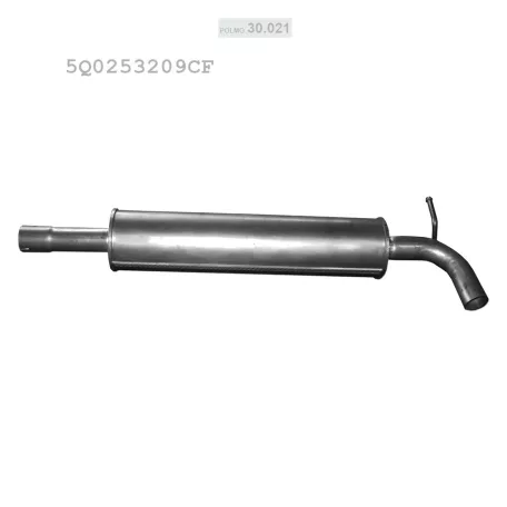 POLMO 30.021 - Kipufogó közép dob AUDI A3 1.4 (2012-2020)