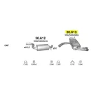 POLMO 30.613 - Kipufogó hátsó dob VW GOLF 2.0 (2004-2012)