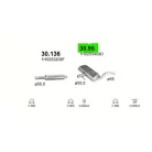 POLMO 30.95 - Kipufogó közép dob VW GOLF 2.0, 2.8 (1992-1998)