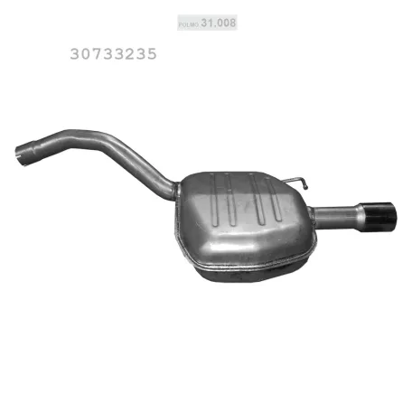 POLMO 31.008 - Kipufogó hátsó dob VOLVO V70 1.6 D, 2.0 D, 2.4 D (2007-2016)