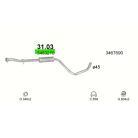 Polmo 31.03 – VOLVO 480 Középső kipufogó dob