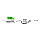POLMO 31.20 - Kipufogó közép dob Volvo C30/C70/S40/V50 2.4i