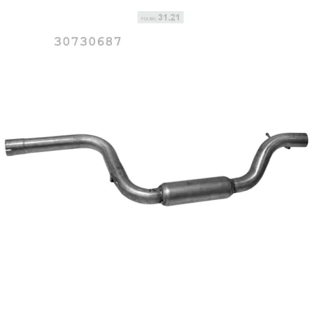 POLMO 31.21 - Kipufogó közép dob Volvo C30/C70/S40/V50 2.4i