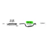   POLMO 31.21 - Kipufogó közép dob Volvo C30/C70/S40/V50 2.4i