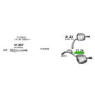 Polmo 31.24 – VOLVO S80 II, V70 III, XC70 kipufogó hátsó dob