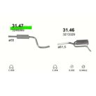 Polmo 31.47 – VOLVO 360 Középső kipufogó dob