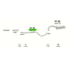 Polmo 31.51 – VOLVO 440 / 460 Középső kipufogó dob