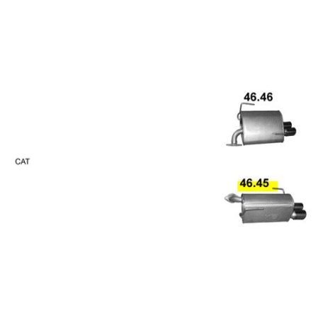 Polmo 46.45 – Subaru Impreza kipufogó hátsó dob