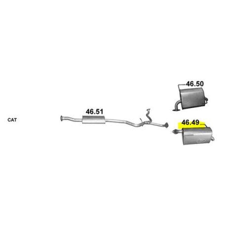 Polmo 46.49 – SUBARU Kipufogó hátsó dob