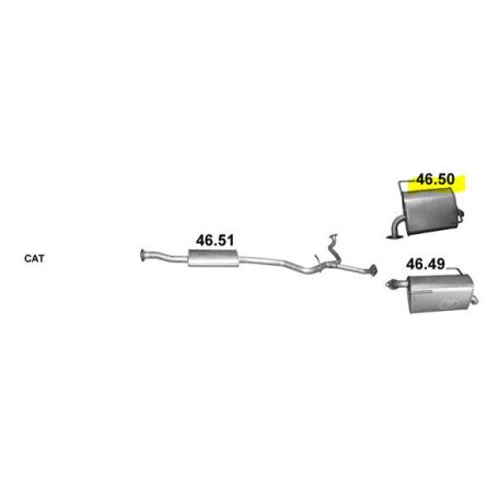 Polmo 46.50 – SUBARU Kipufogó hátsó dob