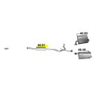 Polmo 46.51 – SUBARU Legacy / Outback Középső kipufogó dob