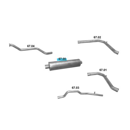 Polmo 67.00 – LIAZ Kipufogó dob