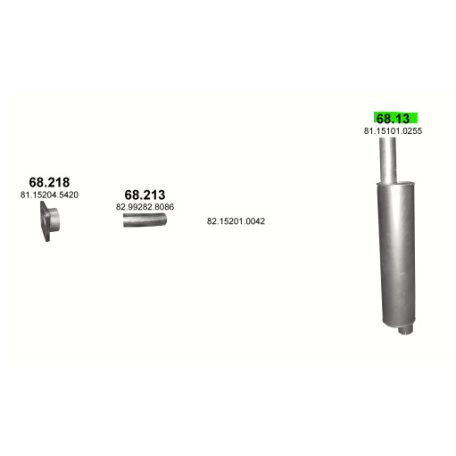 Polmo 68.13 – MAN Kipufogó dob